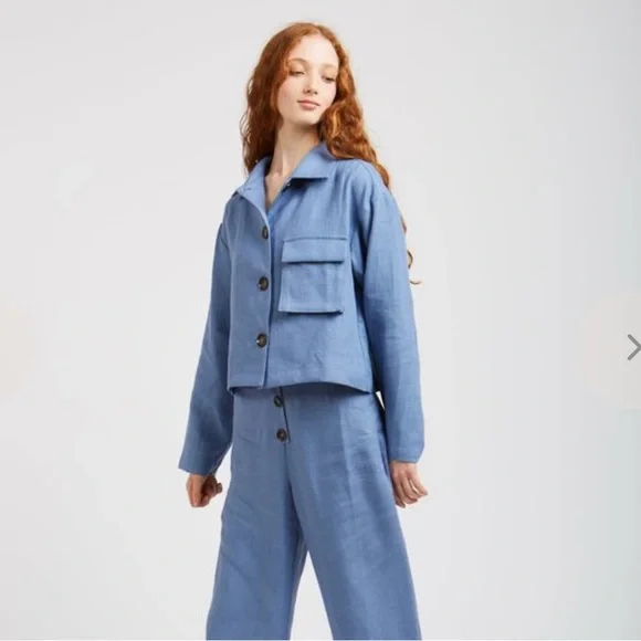 Paloma Wool Apollonia Jacket Soft Blue Size 36/US4 - Picture 5 of 15